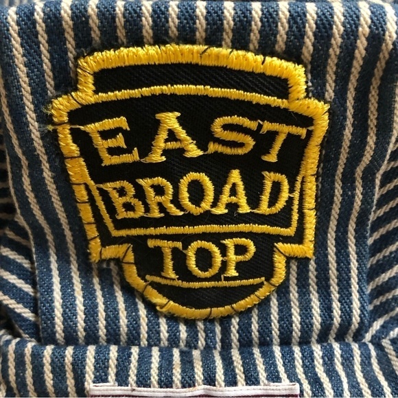 VTG Red Rock Big Smith East Broad Top Railroad Hat Engineer Conductor Train WORN - Picture 6 of 6